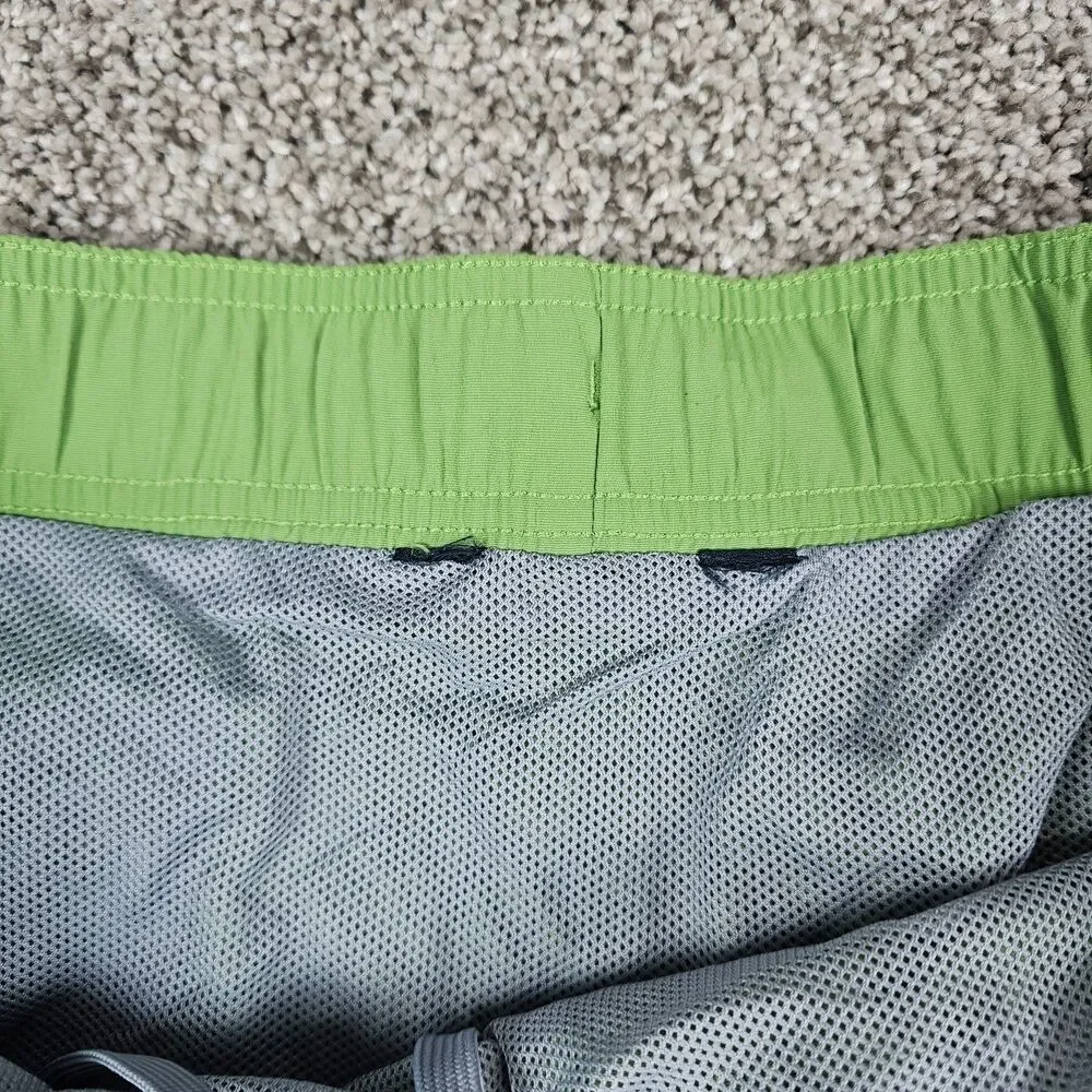 North Face Swim Trunks Mens 2XL Green Board Shorts Mesh Lined Flash Dry Beach